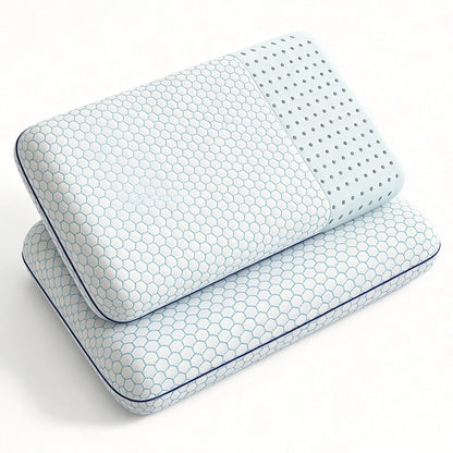 Cooling Memory Foam Pillow Set – Adjustable Comfort for All Sleep Positions